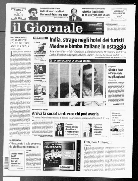 Il giornale : quotidiano del mattino